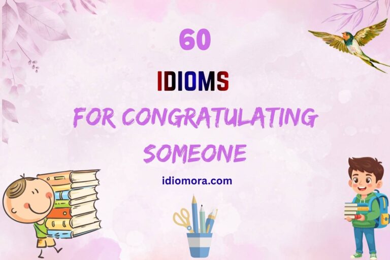 idioms for congratulating someone