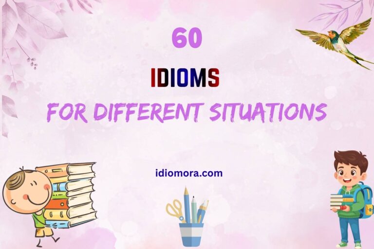 idioms for different situations
