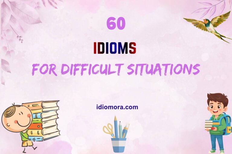 idioms for difficult situations