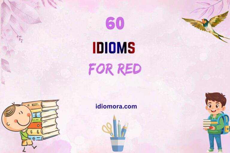 idioms for red