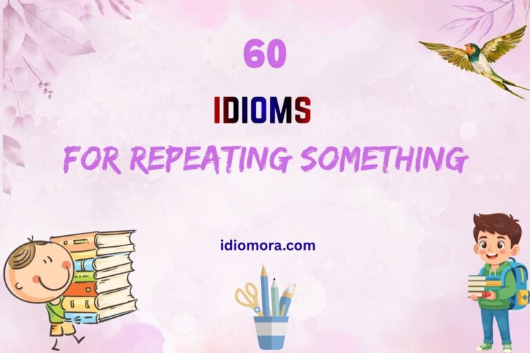 idioms for repeating something