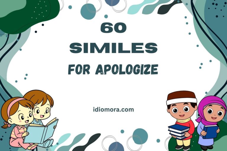 similes for apologize